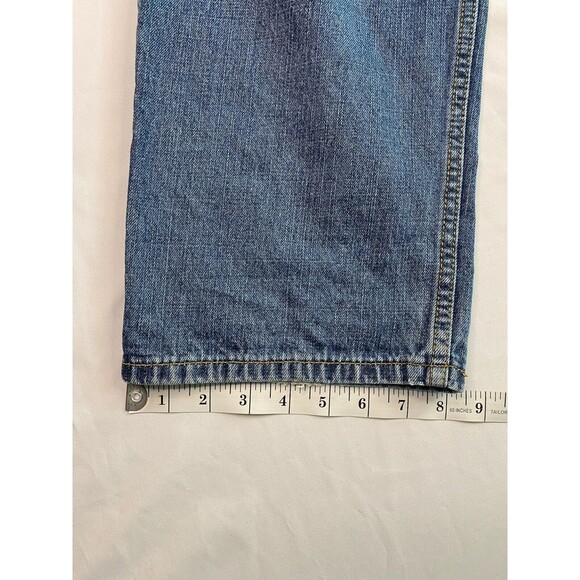 Levis 550 Men Relaxed Fit Blue Jeans Medium Wash Distressed Denim 36x32 EUC - Picture 4 of 10